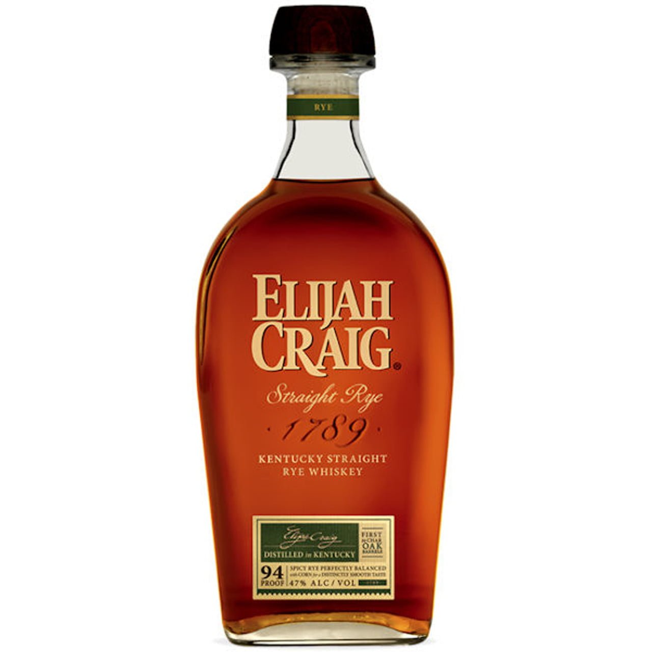 Elijah Craig – Rye Whiskey 750mL