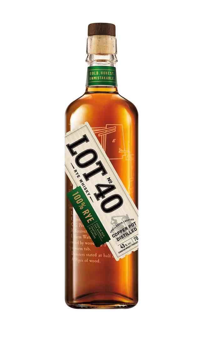 Lot No. 40 – Canadian Rye Whisky 750mL